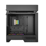 DeepCool CL6600 ARGB Modular Split-Chamber Mid-Tower ATX Case, Tempered Glass Panels, Pre-installed 360mm ARGB Liquid Cooler, 2 x FL12R SE ARGB Fans, USB 3.0, Mini-ITX/Mico-ATX/ATX, Black