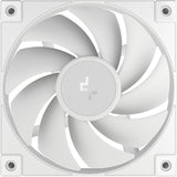 DeepCool FD12 120mm Case Fan 3-Pack, PWM Control, High Airflow, Low Noise, Hydro Bearing, White, Anti-Vibration Pads, 4-Pin Connector