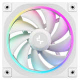 DeepCool FL12 120mm PWM 3 Pack White Fan - High Performance, Low Noise, Fluid Dynamic Bearing, 36 ARGB LEDs, 500-2150 RPM, 55 CFM Airflow, 4-Pin PWM Control