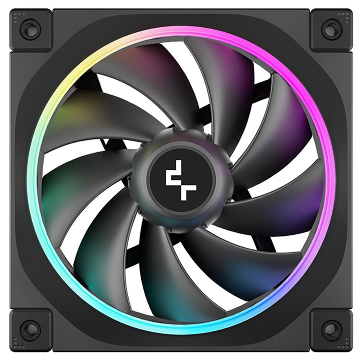 DeepCool FL12 120mm PWM Fan - High Performance, Low Noise, Fluid Dynamic Bearing, 36 ARGB LEDs, 500-2150 RPM, 55 CFM Airflow, 4-Pin PWM Control
