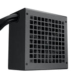 DeepCool PF600 600W PSU, 120mm Silent Hydraulic Bearing Fan, 80 PLUS White, Non Modular, UK Plug, Flat Black Cables, Efficient & Affordable