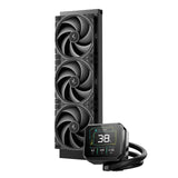 DeepCool Spartacus 360 AIO Liquid CPU Cooler, 360mm Radiator, 3 x 120mm PWM Fans, 3.4" LCD Display Pump, ARGB Lighting, Intel LGA1851/1700 & AMD AM5/AM4, Black