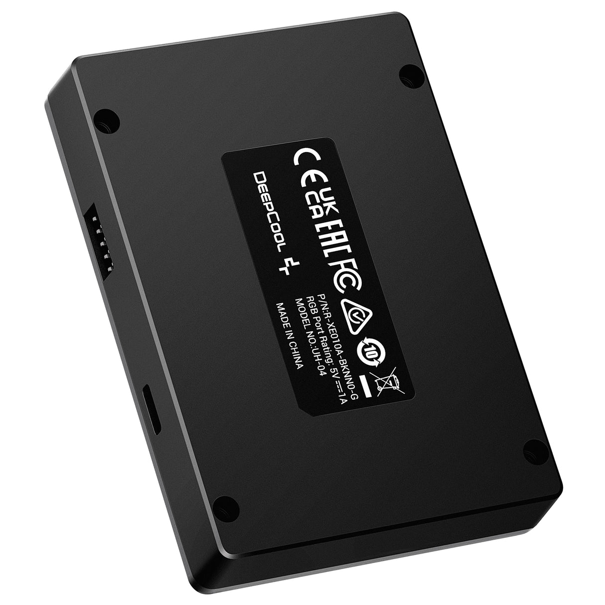 DeepCool USB HUB 4 ports, Easy Setup, Plug-and-play, Windows, macOS Compatibility, Connecting Multiple USB Devices, Black