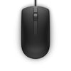 Dell MS116 Wired USB Mouse, 2-Buttons, 1000dpi and Optical Tracking, Ambidextrous Design for PC, Mac and Laptop, Black