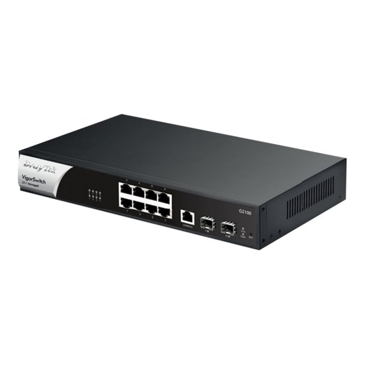DrayTek VSG2100-K VigorSwitch G2100 8 Port Gigabit Layer 2+ Managed Switch with 2 SFP Uplink Ports