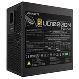 GIGABYTE UD1000GM PG5 1000W PSU V2, PCIe Gen 5.1, 80 PLUS Gold, Fully Modular Design, 120mm Fan, ATX 3.1 compatible, UK Plug
