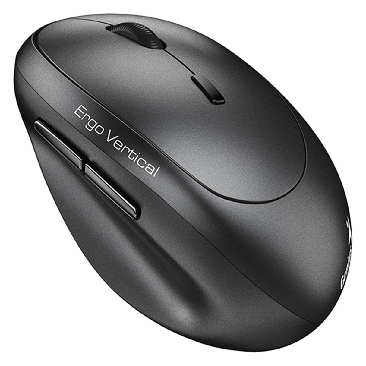 Genius Ergo 8350S Wireless Ergonomic Vertical Mouse, Blutooth & 2.4 GHz, Adjustable DPI levels up to 2400 DPI, 5 Button with Scroll Wheel, Dark Grey