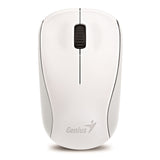 Genius NX-7000 Wireless Mouse, 2.4 GHz with USB Pico Receiver, Adjustable DPI levels up to 1200 DPI, 3 Button with Scroll Wheel, Ambidextrous Design, White