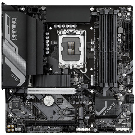 Gigabyte B760M GAMING X DDR4 GEN5 Intel 1700 Socket Motherboard, Micro-ATX, 4x DDR4 Slots, 2x M.2 Sockets, Fitted I/O Shield, 2.5GbE LAN, 1x DisplayPort / 1x HDMI Port