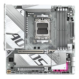 Gigabyte B850M AORUS ELITE WIFI6E ICE AMD AM5 Socket Motherboard, Micro-ATX, 4x DDR5 Slots, 2x M.2 Sockets, Fitted I/O Shield, 2.5GbE LAN, Wi-Fi 6E, 1x DisplayPort / 1x HDMI Port