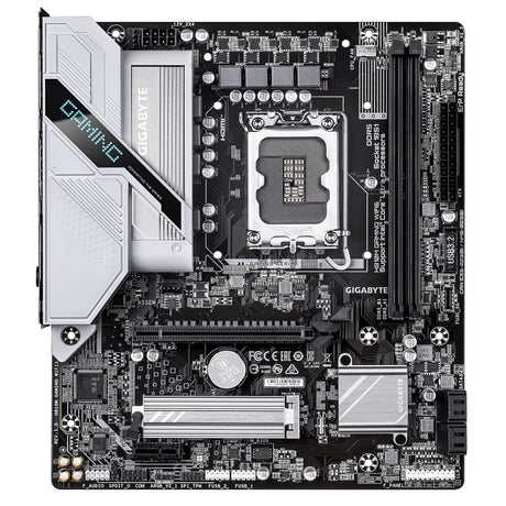 Gigabyte H810M GAMING WIFI6 Intel 1851 Socket Motherboard, Micro-ATX, 2x DDR5 Slots, 1x M.2 Socket, Fitted I/O Shield, 2.5GbE LAN, WiFi 6, 1x DisplayPort / 1x HDMI Port