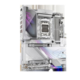 Gigabyte X870E AORUS MASTER X3D ICE AMD AM5 Socket Motherboard, ATX, 4x DDR5 Slots, 5x M.2 Sockets, Fitted I/O Shield, 10GbE LAN, Wi-Fi 7, 1x HDMI Port / 2x USB-C (USB4)