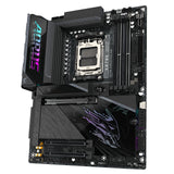 Gigabyte X870E AORUS PRO X3D AMD AM5 Socket Motherboard, ATX, 4x DDR5 Slots, 4x M.2 Sockets, Fitted I/O Shield, 5GbE LAN, Wi-Fi 7, 1x HDMI Port / 2x USB-C (USB4)