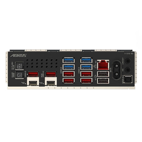 Gigabyte Z890 AORUS MASTER Intel 1851 Socket Motherboard, ATX, 4x DDR5 Slots, 5x M.2 Sockets, Fitted I/O Shield, 10GbE LAN, Wi-Fi 7, 2x USB-C (USB4)