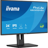 Iiyama ProLite 24-Inch 120Hz Full HD IPS Height Adjustable Monitor with Slim Bezel, HDMI, DisplayPort & USB Hub