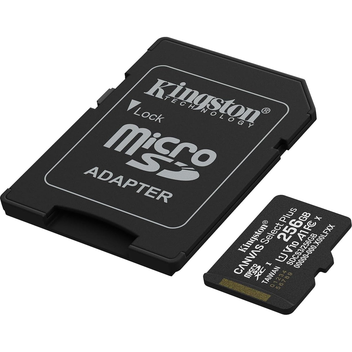 Kingston Canvas Select Plus 256GB Micro SD Claad 10 UHS-I Flash Card, Lifetime Warranty