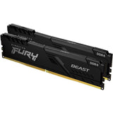 Kingston FURY Beast KF432C16BBK2/64 64GB (2x 32GB) DIMM System Memory, 3200MHz, DDR4, CL16, Black, Intel XMP