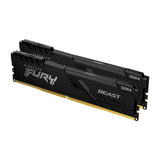 Kingston FURY Beast KF436C18BBK2/32 32GB (2x 16GB) DIMM System Memory, 3600MHz, DDR4, CL18, Black, Intel XMP