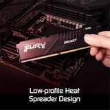 Kingston FURY Beast KF560C36BBE2-32 32GB DIMM System Memory, 6000MHz, DDR5, CL36, Black, Intel XMP, AMD