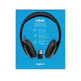 Logitech H540 USB Headset with Noise-Cancelling Mic and On Ear Controls