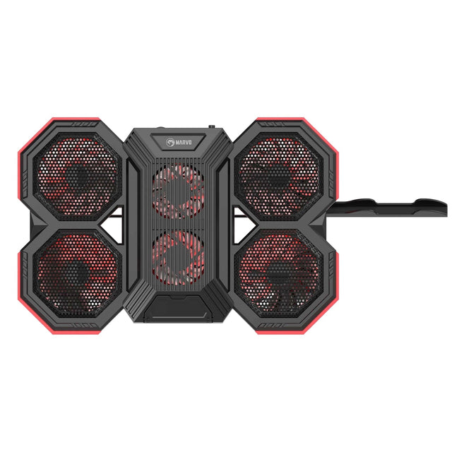 Marvo Scorpion FN-41 Atlas 60 USB Powered Six Fan Laptop Cooling Stand (Black)