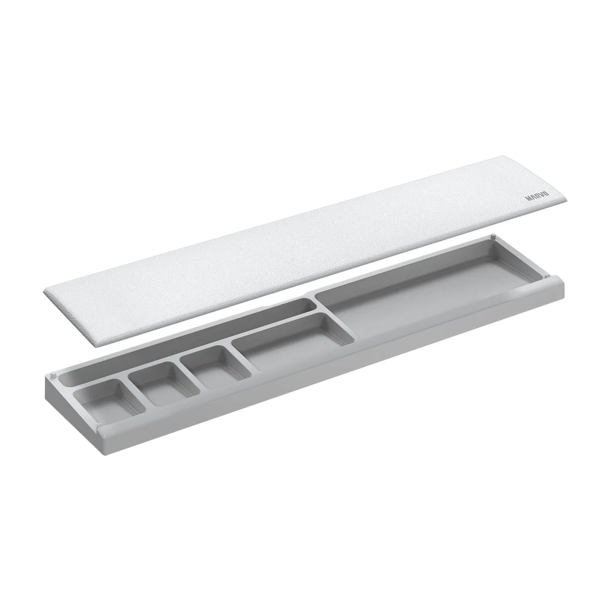 Marvo Scorpion K002 Crest 60 Universal Padded Keyboard Wrist Rest Pad (White)