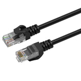 Prevo CAT6-BLK-1M Network Cable, RJ45 (M) to RJ45 (M), CAT6, 1m, Black, Oxygen Free Copper Core, Sturdy PVC Outer Sleeve & Clip Protector, Retail Box Packaging
