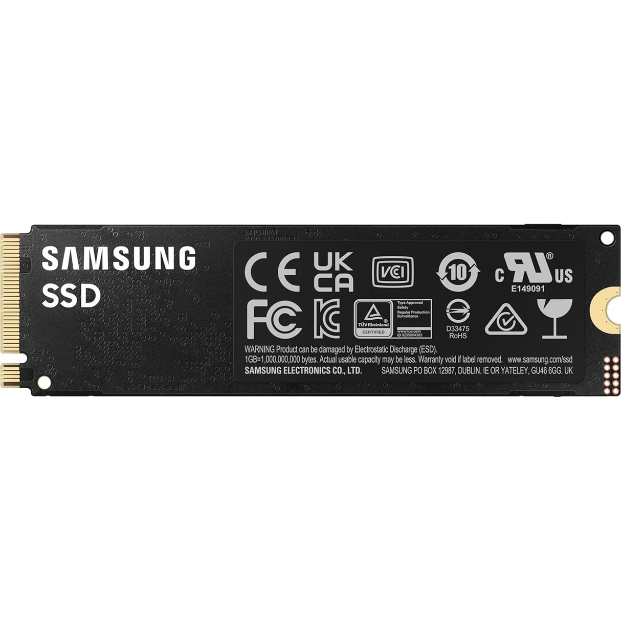 Samsung 990 PRO(MZ-V9P4T0BW ) 4TB NVMe SSD, PCIe Gen4, M.2 Interface, 2280, Read 7450 MB/s, Write 6900 MB/s, 5 Year Warranty