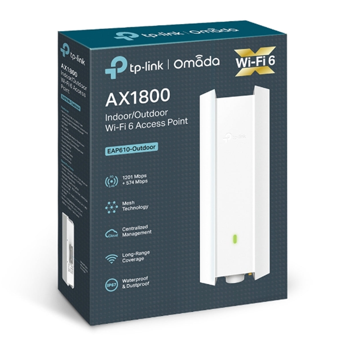 TP-Link Omada EAP610-Outdoor AX1800 Indoor/Outdoor WiFi 6 Access Point