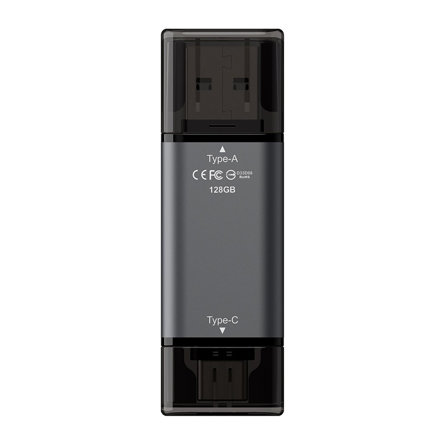 Team TX13128GC01 2 in 1 Dual OTG 128GB Flash Drive, X1 USB 3.2 Gen1, Type C & A, Plug and Play