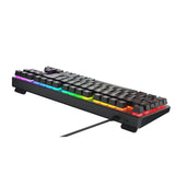Tecware Phantom+ 80% TKL RGB Mechanical Gaming Keyboard with Wraith Brown Switches Black