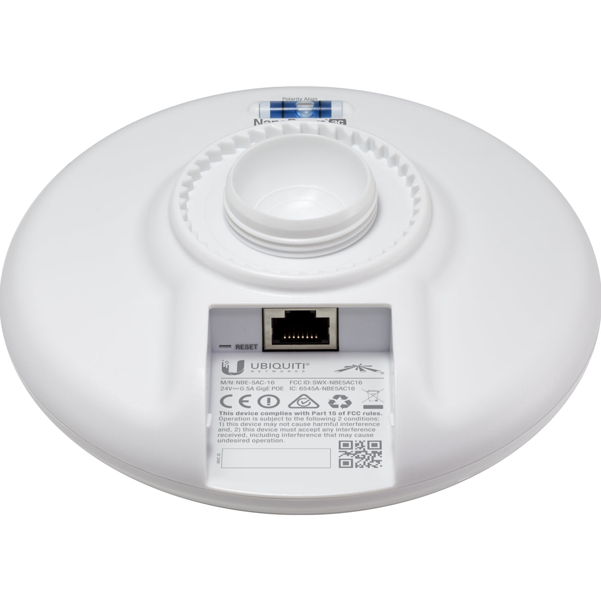 Ubiquiti NBE-M5-16 NanoBeam M5 5GHz 16dBi airMAX Outdoor Wireless CPE Bridge