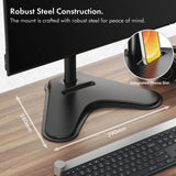 VonHaus Single Monitor Mount and Stand for 13-32 Inch Screens, VESA dimensions 75x75mm and 100x100mm