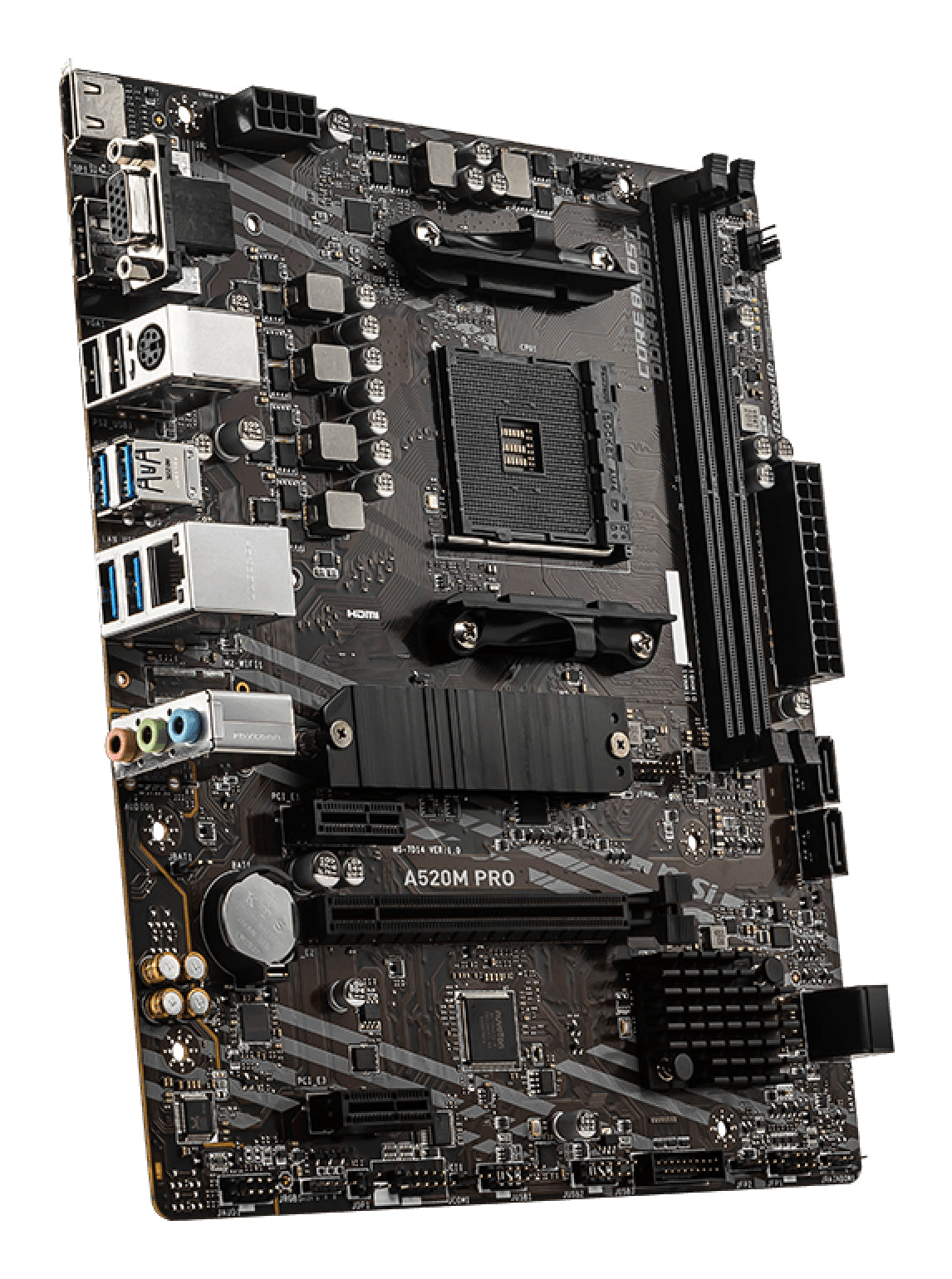 MSI A520M PRO motherboard AMD A520 Socket AM4 micro ATX