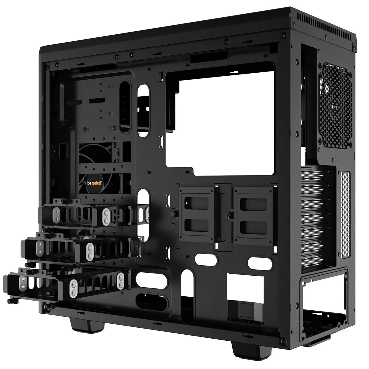 be quiet! Pure Base 600 Case, Silver, MId Tower, 2 x USB 3.2 Gen 1 Type-A, 3 x Pure Wings 2 Black PWM Fans Included, Completely Sound Insulated with Dampening Materials, Adjustable Top Cover Vent