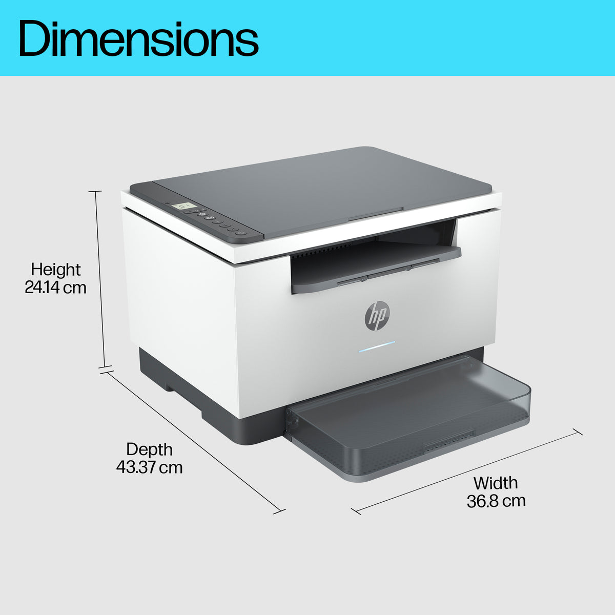 HP LaserJet M234dw Wireless Multifunction Black and white Printer, Copier, Scanner; Duplex