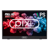 piXL PM156C 15.6 Inch 60Hz Full HD IPS Widescreen Portable Monitor with USB-C, Mini HDMI & Speakers with Foldable Case & Stand